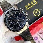 Replica Tag Heuer Carrera Heuer 02 Watches Black Leather Strap